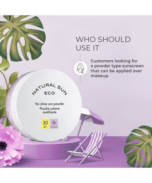 The Face Shop: Natural Eco No Shine Sun Powder - 13 gm