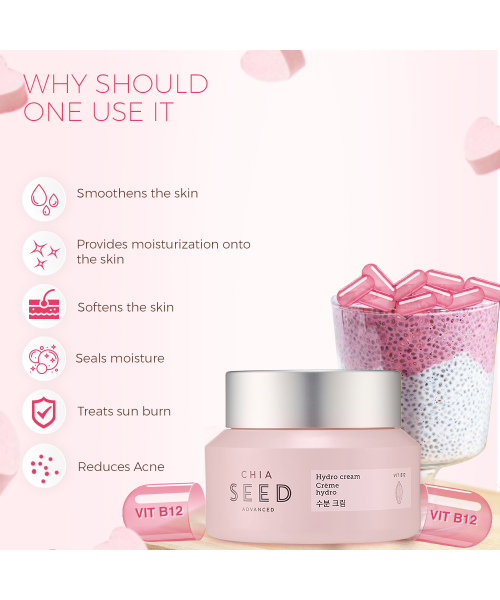 The Face Shop: Chia Seed Hydro Cream - 50 ml