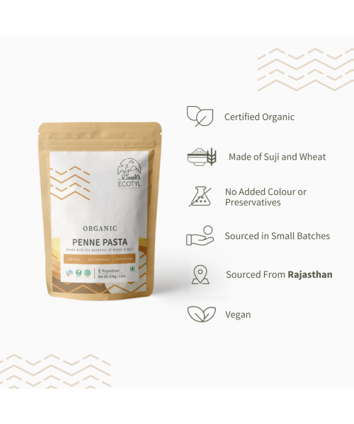 Ecotyl: Organic Pasta (Penne) - 300 gm