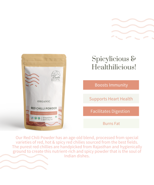 Ecotyl: Organic Red Chilli Powder - 250 gm