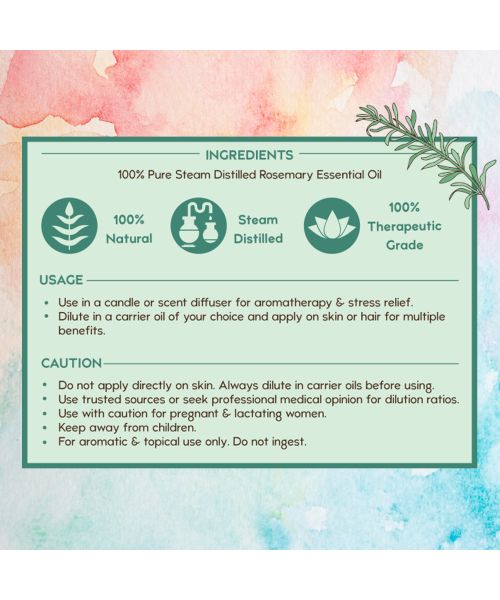 Nat Habit: Pure Rosemary Essential Oil - 15ml