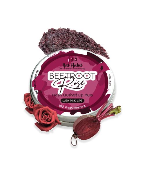 Nat Habit: Beetroot Rose Lip Mura - 12gm