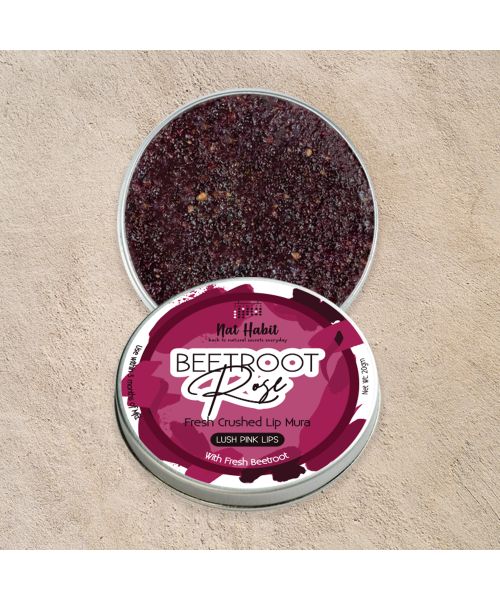 Nat Habit: Beetroot Rose Lip Mura - 12gm