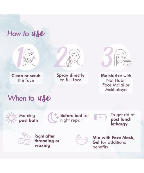 Nat Habit: Pure Lavender Jal (Lavender Water) - 100ml (Pack of 3)