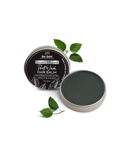 Nat Habit: Hibiscus Blackseed Hair & Beard Balm for Men - 25ml