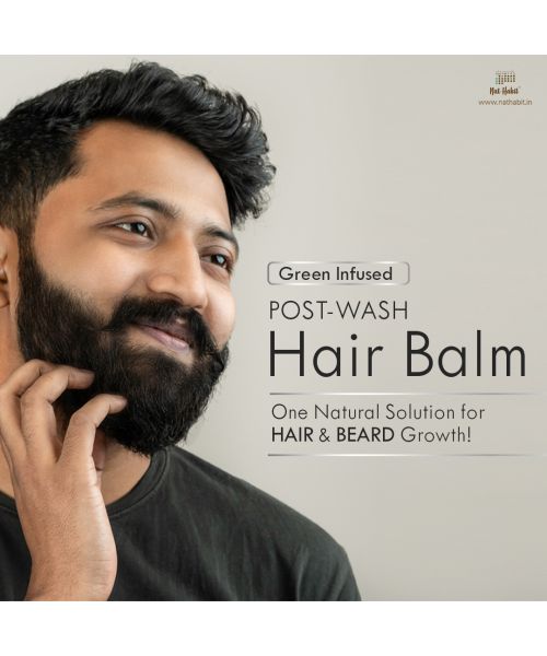 Nat Habit: Hibiscus Blackseed Hair & Beard Balm for Men - 25ml