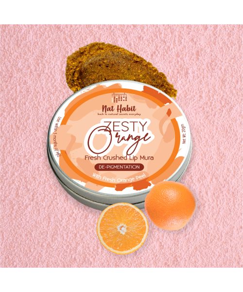 Nat Habit: Zesty Orange Lip Mura - 20gm