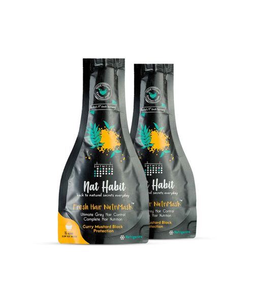 Nat Habit: Curry Mustard FRESH Hair Mask (NutriMask) - Pack of 2