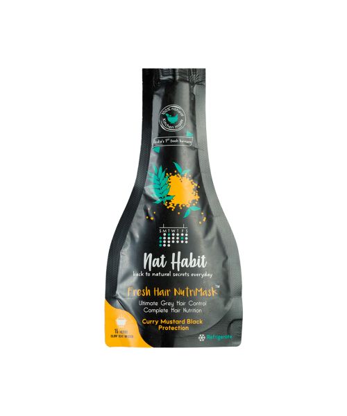 Nat Habit: Curry Mustard FRESH Hair Mask (NutriMask) - Pack of 2