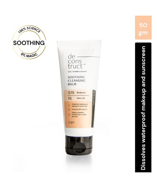 Deconstruct Skincare: Soothing cleansing balm - 0.1% bisabolol and 1% Avena sativa Oil - 50gm