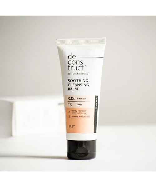 Deconstruct Skincare: Soothing cleansing balm - 0.1% bisabolol and 1% Avena sativa Oil - 50gm
