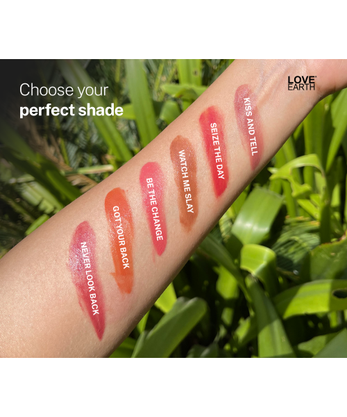 Love Earth: Lip Tint & Cheek Tint Multipot Combo (Coral & Raspberry Pink) with Richness of Jojoba Oil and Vitamin E for Lips, Eyelids and Cheeks