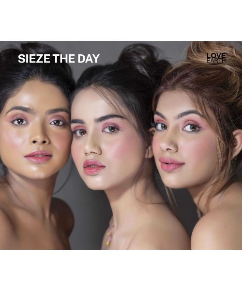 Love Earth: Lip Tint & Cheek Tint Multipot Combo (Mauvish Pink & Raspberry Pink) with Richness of Jojoba Oil and Vitamin E for Lips, Eyelids and Cheeks