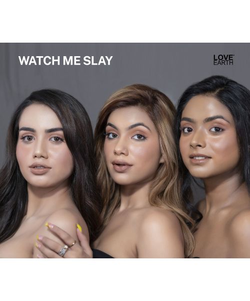 Love Earth: Lip Tint & Cheek Tint Multipot Combo (Mauvish Pink & Caramel Brown) with Richness of Jojoba Oil and Vitamin E for Lips, Eyelids and Cheeks