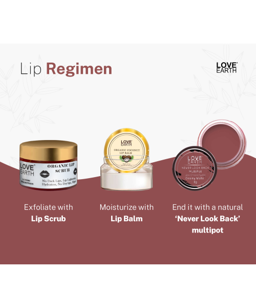 Love Earth: Lip Tint & Cheek Tint Multipot Combo (Ruby Pink & Caramel Brown) with Richness of Jojoba Oil and Vitamin E for Lips, Eyelids and Cheeks