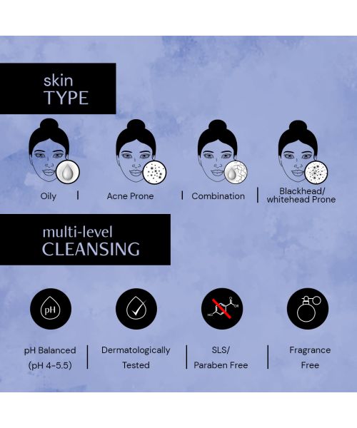 Deconstruct Skincare: Salicylic Acid Oil Control Facewash- 0.5% Salicylic Acid + 1% Niacinamide - 100ml