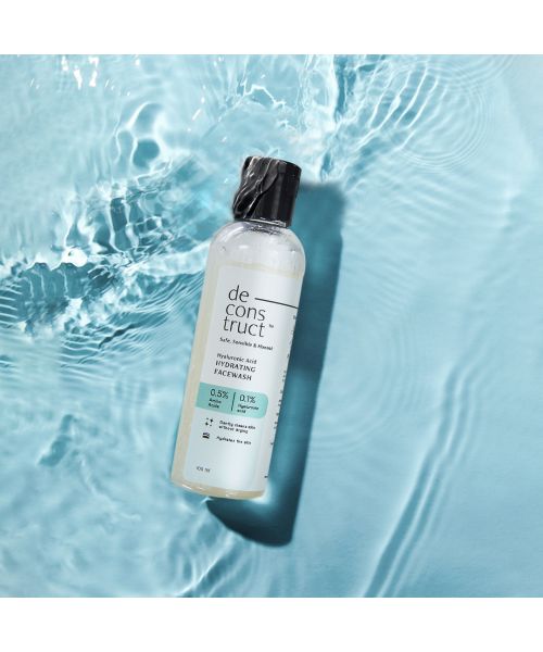 Deconstruct Skincare: Hyaluronic Acid Hydrating Facewash- 0.5% Amino Acids + 0.1% Hyaluronic Acid - 100ml