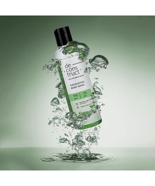 Deconstruct Skincare: Salicylic Acid Body Wash - 1% salicylic acid + 2% glycolic acid | Fights body acne