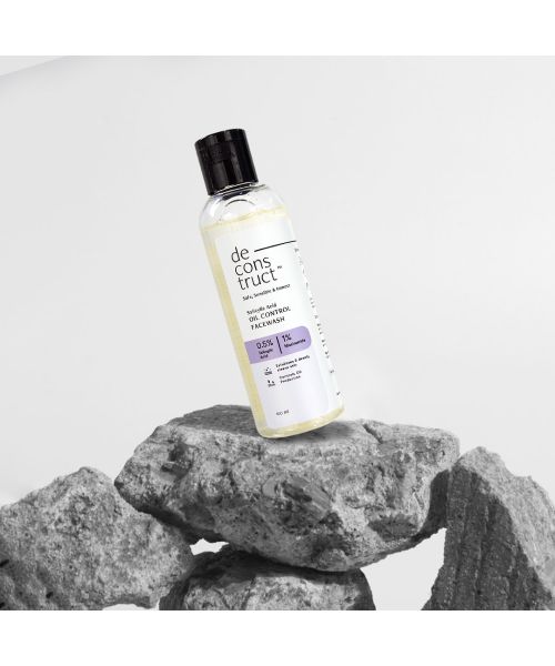 Deconstruct Skincare: Salicylic Acid Oil Control Facewash- 0.5% Salicylic Acid + 1% Niacinamide - 100ml