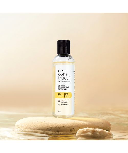 Deconstruct Skincare: Niacinamide Brightening Facewash- 2% Niacinamide + 2% Liquorice Root Extract - 100ml