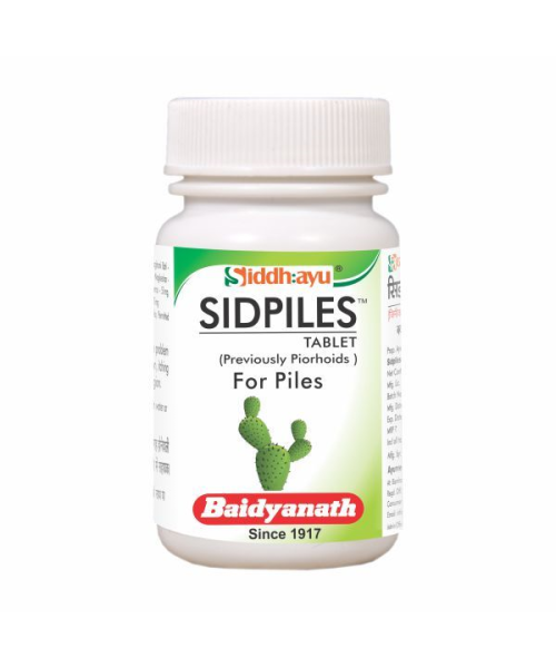 Baidyanath: Sidpiles - Natural & Ayurvedic Formulation for Effective Relief from Piles - 50 Tablets Each