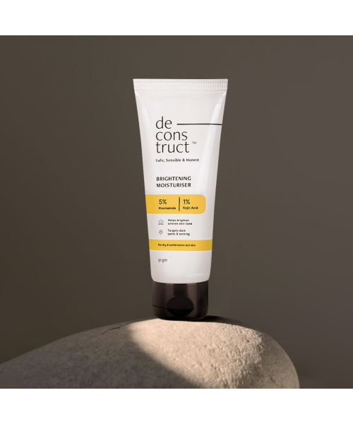 Deconstruct Skincare: Niacinamide Brightening Moisturizer- 5% Niacinamide + 1% Kojic Acid + 5% Vitamin C + Vitamin E - 50gm