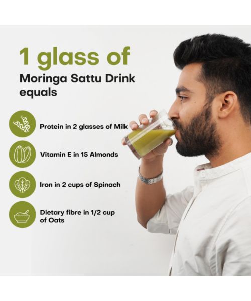 anveshan: Moringa Sattu Drink Mix- 300gm