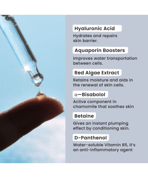 Foxtale: Hydrating Serum With Hyaluronic Acid & 6 Hydration Boosters   30ml