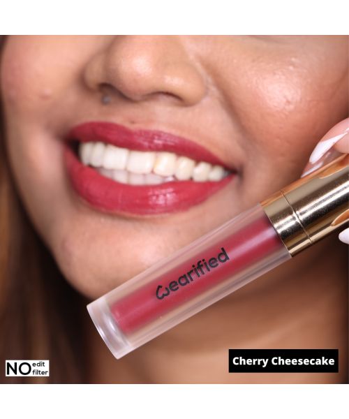 Wearified: Lip Frosting Matte Liquid Lipstick- Cherry Cheesecake