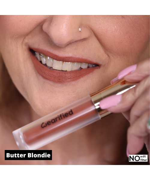 Wearified: Lip Frosting Matte Liquid Lipstick- Butter Blondie