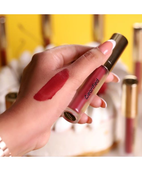 Wearified: Lip Frosting Matte Liquid Lipstick- Cherry Cheesecake