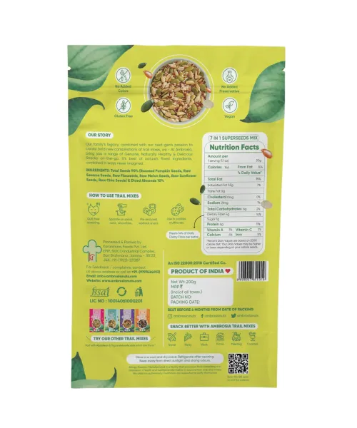 Ambrosia: 7-1 Super Seed Trail Mix - 200gm