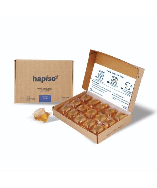 Hapiso: Tropical Breeze Fragrance Laundry Pods - Combo (Pack of 30 Pods)