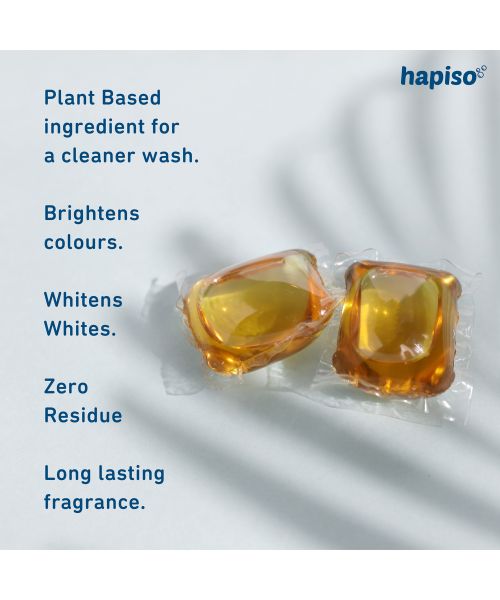 Hapiso: Morning Dew Fragrance Laundry Pods - Combo (Pack of 30 Pods)