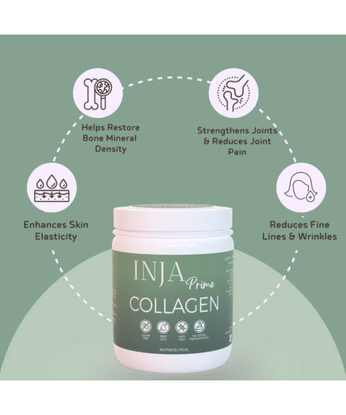 INJA Wellness: Prime Finest Hydrolyzed Marine Collagen - Unflavoured - 125gm