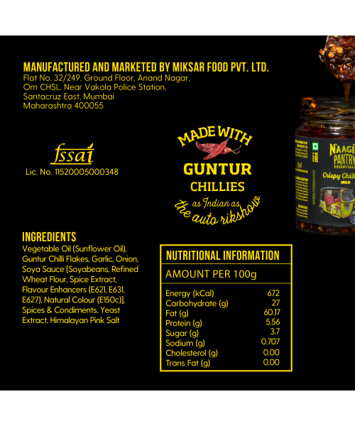 NAAGIN: Crispy Chilli Oil - 140gm