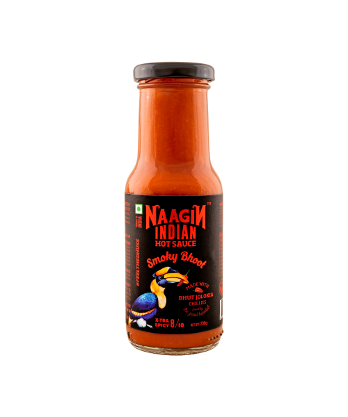 NAAGIN: Indian Hot Chilli Extra Spicy Sauce - Smoky Bhoot - 230gm