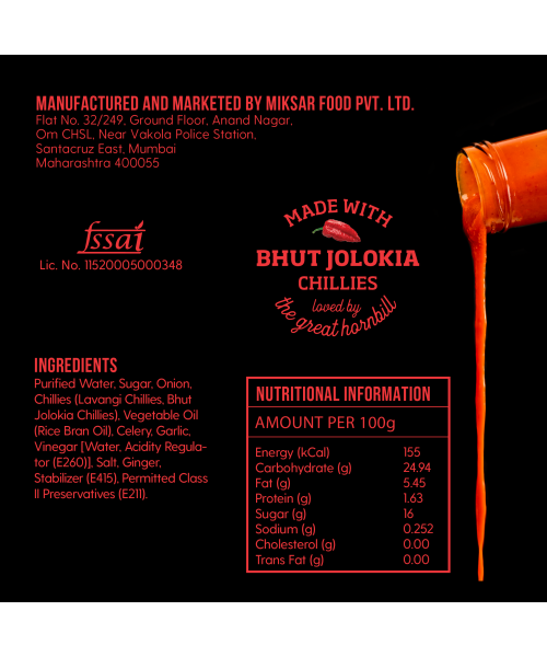 NAAGIN: Indian Hot Chilli Extra Spicy Sauce - Smoky Bhoot - 230gm