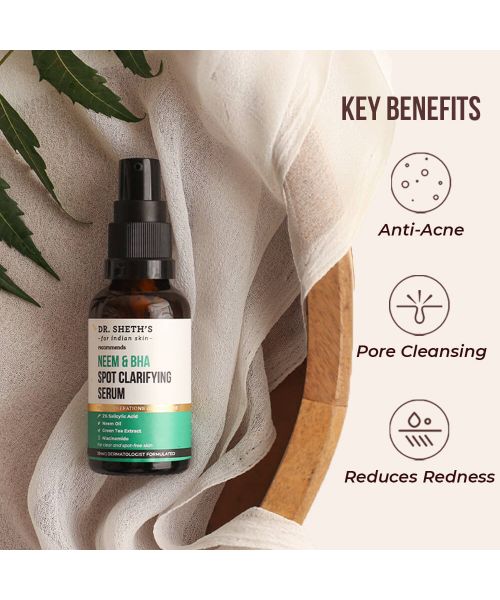 Dr. Sheth's: Neem & Bha Spot Clarifying Serum - 30ml