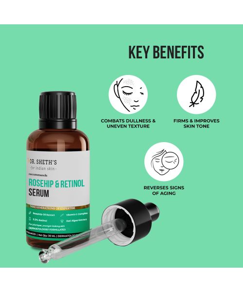 Dr. Sheth's: Rosehip & Retinol Serum - 30ml