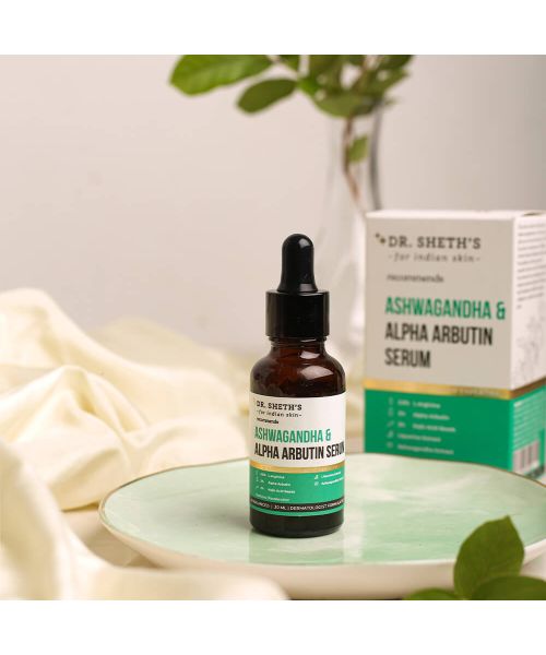 Dr. Sheth's: Ashwagandha & Alpha Arbutin Serum - 30ml