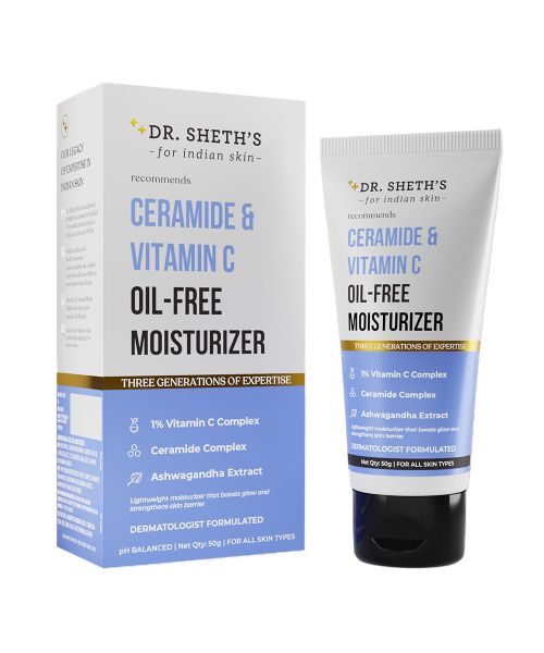 Dr. Sheth's: Ceramide & Vitamin C Oil-Free Moisturizer - 50g