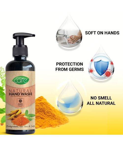 EKAM ECO: Zerodor Care Natural Hand Wash Liquid - 400ml