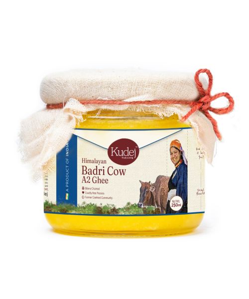 KUDEJ: Himalayan Desi Badri Cow A2 Ghee - 250ml