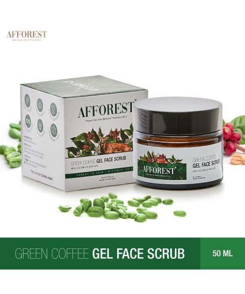AFFOREST: Green Coffee Gel Face Scrub  - 50gm