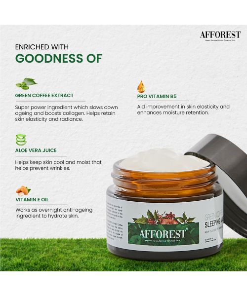 AFFOREST: Green Coffee Sleeping Mask  - 50gm