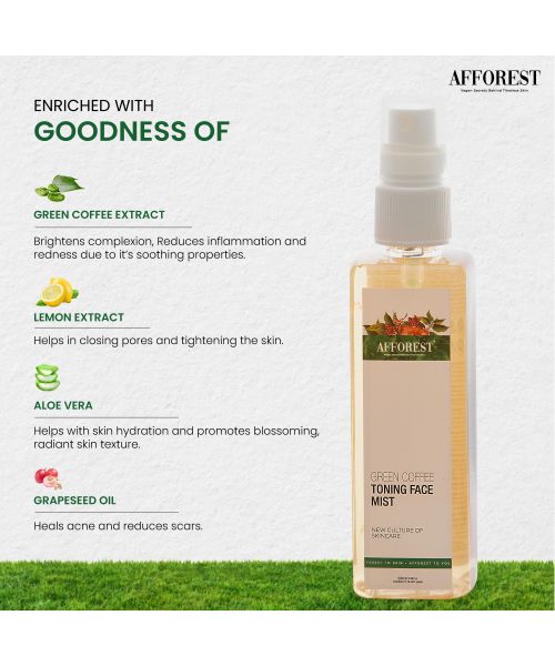 AFFOREST: Green Coffee Toning Mist  - 100ml