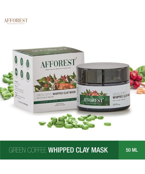 AFFOREST: Green Coffee Whipped Clay Mask  - 50gm