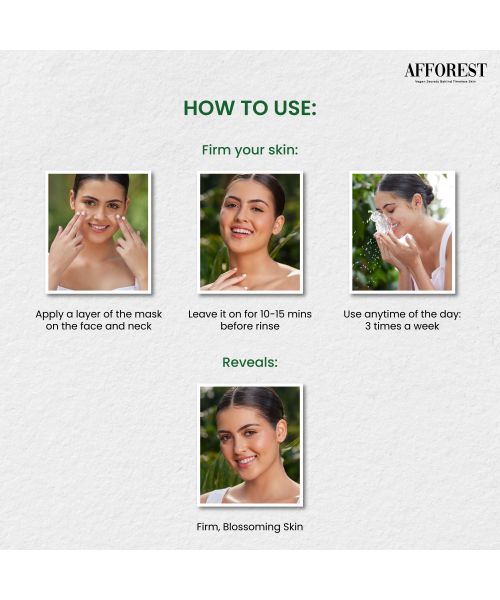 AFFOREST: Green Coffee Whipped Clay Mask  - 50gm