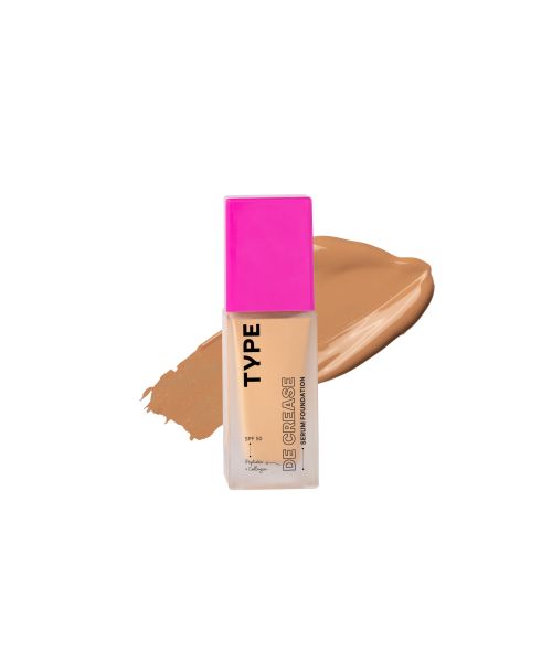 Type Beauty: De Crease Serum Foundation For Fine Lines & Wrinkles Spf 50, Pa ++++ - Chai - 30Ml
